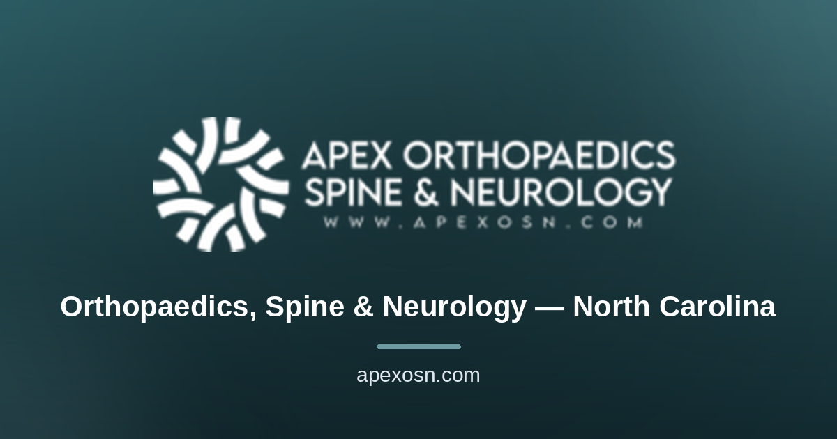 Knee Pain Treatment in Kannapolis, NC | Apex Orthopaedics, Spine & Neurology