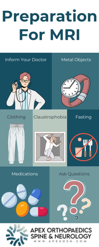 Preparation for MRI
