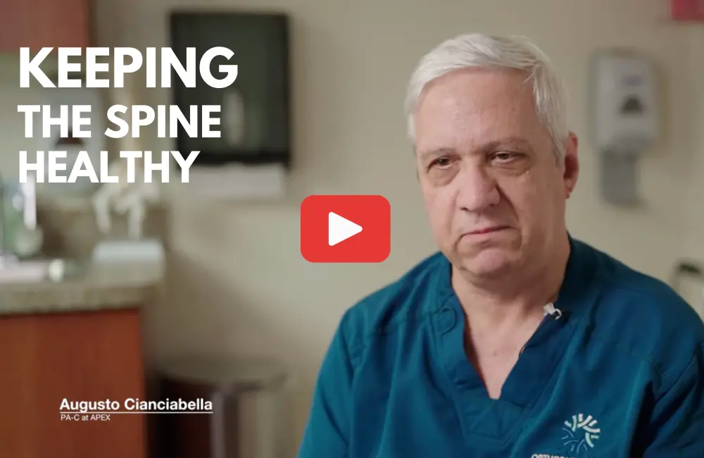Keeping the spine healthy