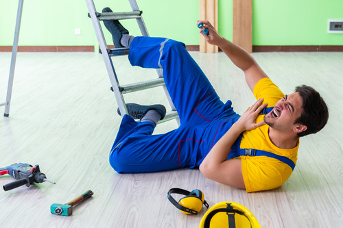 Man Injured From Falling Off Ladder