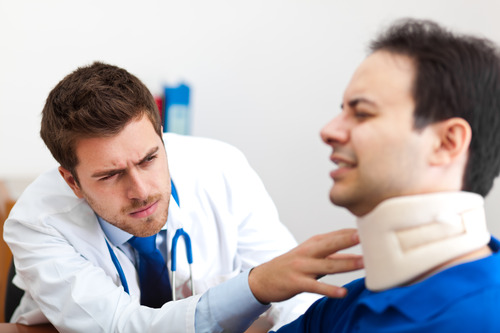 Car Accident Doctor and Patient