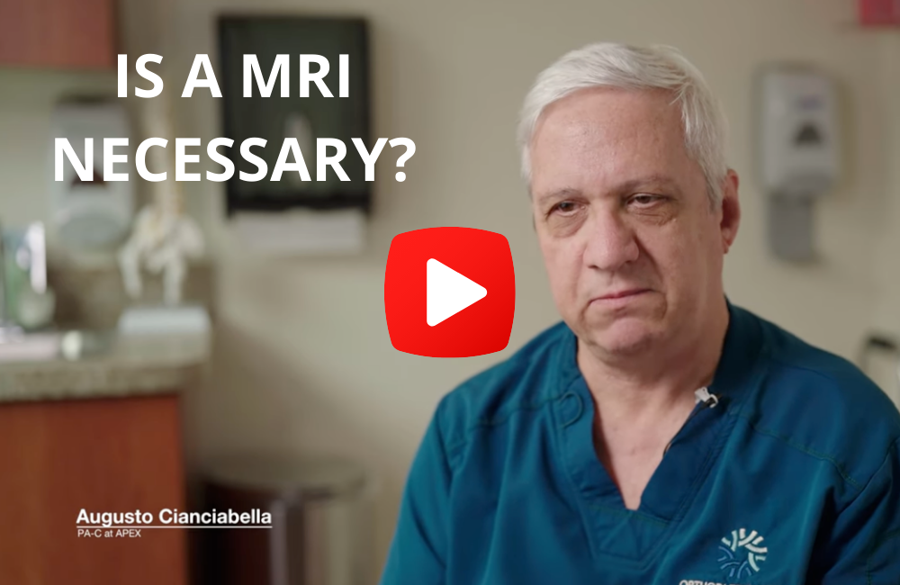 Augusto discusses the necessity of MRI in evaluating spinal and other injuries